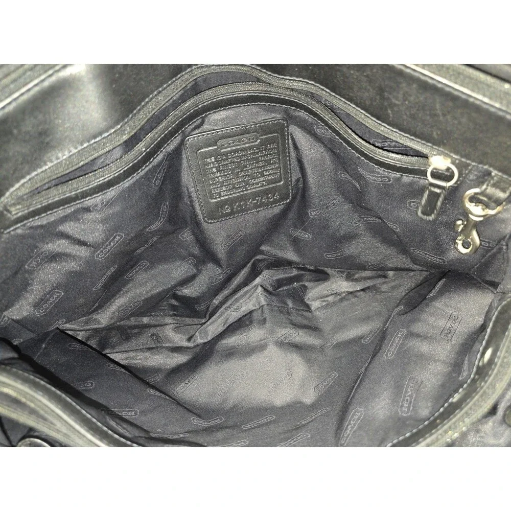 Coach Vintage Black Nylon & Leather Tote 7434 Mercer 2001 Bag Laptop